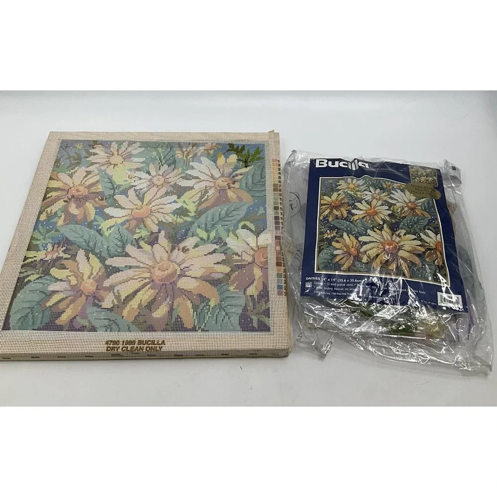 Bucilla Daisies Needlepoint Canvas 16